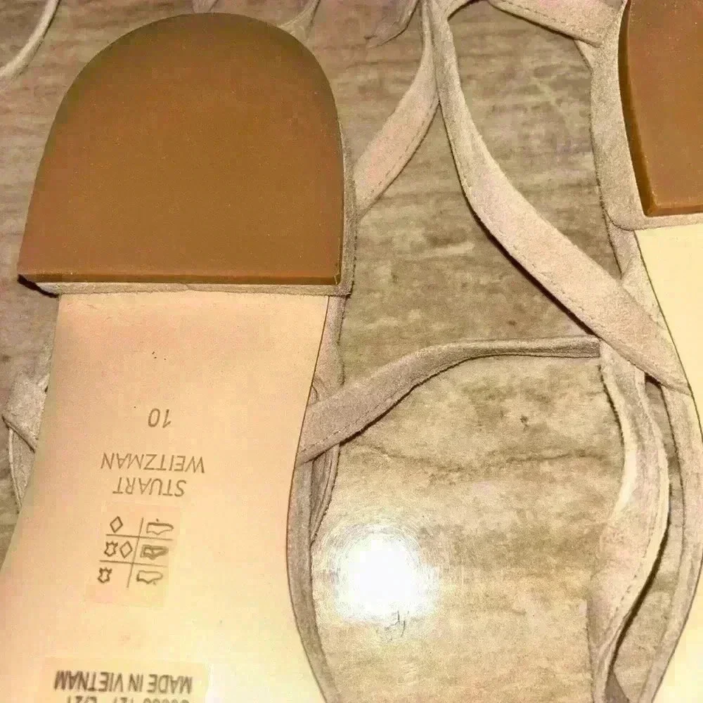 NEW Stuart Weitzman Anita Suede Sandal Size 10